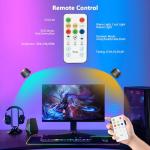 Speclux Battery Operated Wall Lights 2 Pack, LED Rechargeable Wall Lights Indoor, 3500mAh Magnetic Wall Lamp with Remote, 3 Color Temperatures & 13 RGB & Dimmable 360° Free Rotation Wall Sconces