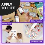 Self Adhesive Laminating Clear Sheets, 100 Micron, A4 Size (23 x 30 cm) No Heat, No Machine, Laminate Sheets Self Sealing, Contact Plastic Paper by HASHI (20)