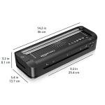 Amazon Basics 3 in-1 A4 Thermal Laminator with Trimming, Punching, Corner Rounding Functions, Includes 10 Pouches, Black
