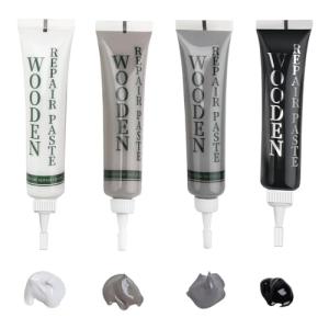 Wood Furniture Repair Kit, Black Dark Light Grey White Touch Up Filler, Oak Laminate Floor Repair Kit for Scratches Cracks Holes Stains, Easy to use