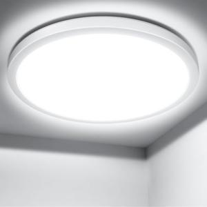 Lepro Ceiling Light 18W, 1800lm 5000K Super Bright Flush Ceiling Bathroom Light, 100W Equivalent, IP44 Waterproof for Kitchen, Bathroom, Living Room, Bedroom, Hallway, Easy to Install