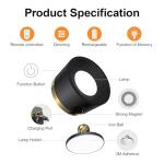 Speclux Battery Operated Wall Lights 2 Pack, LED Rechargeable Wall Lights Indoor, 3500mAh Magnetic Wall Lamp with Remote, 3 Color Temperatures & 13 RGB & Dimmable 360° Free Rotation Wall Sconces