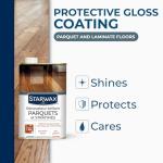 STARWAX Protective Gloss Restorer for Parquet & Laminate Floors – Shine Restorer & Scratch Concealer – Long-Lasting Protection, Non-Slip Finish – 1L (Up to 30m²)