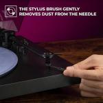 Big Fudge Vinyl Cleaning Kit - 4-in-1 Record Cleaner for Vinyl Kit Includes Ultra-Soft Velvet Brush Vinyls Record Cleaner Liquid Stylus Brush and Storage Pouch - Pro Records Care