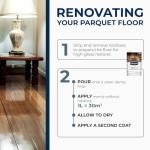 STARWAX Protective Gloss Restorer for Parquet & Laminate Floors – Shine Restorer & Scratch Concealer – Long-Lasting Protection, Non-Slip Finish – 1L (Up to 30m²)