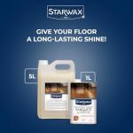 STARWAX Protective Gloss Restorer for Parquet & Laminate Floors – Shine Restorer & Scratch Concealer – Long-Lasting Protection, Non-Slip Finish – 1L (Up to 30m²)