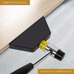 LATERN 43Pcs Laminate Floor Kit, 26CM Double Sided Rubber Mallet with Robust Tapping Block, Heavy Duty Steel Pull Bar, 40Pcs Floor Spacers - for Laminate Wood Flooring Installation