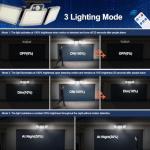 280 LED Solar Flood Lights Outdoor, 3 Adjustable Heads Solar Lights Outdoor Garden Motion Sensor, Waterproof Wireless Solar Security Lights Outside for Yard Garage Driveway Patio Garden, 1 Pack