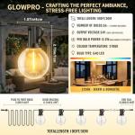 Outdoor String Lights Mains Powered - G40 Garden Festoon Lights 100FT/30M Dimmable with Remote Control Shatterproof LED Bulbs 3 Modes & 2 Timer Settings Waterproof for Outdoor Patio Gazebo Pergola