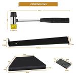 LATERN 43Pcs Laminate Floor Kit, 26CM Double Sided Rubber Mallet with Robust Tapping Block, Heavy Duty Steel Pull Bar, 40Pcs Floor Spacers - for Laminate Wood Flooring Installation