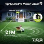 Philips 24W 3500LM LED Security Lights w/PIR Motion Sensor Outdoor, 5000K Daylight Dusk to Dawn Aluminum Flood light, 3 Adjustable Heads, Waterproof for Garage, Yard, Porch