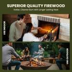 27L Kiln Dried Hardwood Fire Logs (1 x 27L bag) For Wood Burning Stoves, Log Burners, Open Fireplaces, Pizza Ovens, Fire pits, BBQs, Camping Fires, Logs For Wood Burners, Dry Firewood, Defra Approved