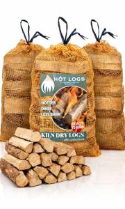 75L HARDWOOD Longer Burning Kiln Dried Logs 3 x 25L Nets, Ideal for Open fires, Fire Wood, Hot Wood Burning Stoves, BBQ's, Log Burners, Camping Fires, Fire Pits & Pizza Ovens (3 x 25L)