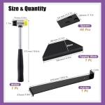 Sliva Laminate Wood Flooring Installation Kit with 40 Spacers, Mallet, Block and Pull Bar