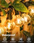 btfarm 30M/100FT Outdoor Festoon Lights Mains Powered with Remote, 40+2 LED Garden String Light Timer Dimmable with Shatterproof G40 Bulbs, Waterproof Outside Lighting for Gazebo Pergola Patio Wedding