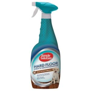 Simple Solution Hard Floor Pet Stain and Odour Remover, Dual Action Cleaner for Sealed Hardwood Floors - 750ml