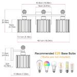 Lxybcce Modern Crystal Bathroom Vanity Light, Gold Bathroom Lighting Fixture, Crystal Brass Vanity Light Fixture Over Mirror, Bath Wall Mounted Lighting for Bedroom, Living Room