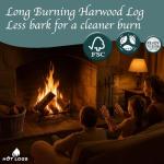 60L HARDWOOD LOGS Hotlogs Big White Bumper Bag Premium Kiln-Dried Wood – (60 Litre) - Ideal for Open fires, Fire Burning Stoves, BBQ's, Log Burners, Camping Fires, Fire Pits & Pizza Ovens.