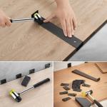 Sliva Laminate Wood Flooring Installation Kit with 40 Spacers, Mallet, Block and Pull Bar
