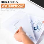 A4 Laminating Pouches – 120 Sheets | 100 Micron | Gloss Finish | Waterproof, Durable, Trimmable, Wipeable | 3mm Border for Smooth Sealing | Perfect for Documents, Photos, Menus, Certificates
