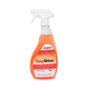 Unika EasyShine Wood & Laminate Floor Cleaner 500ml – Ready to Use Spray Cleaner for Varnished Wood & Laminate Floors, No Polish Build Up, Dries to a Sparkling Shine