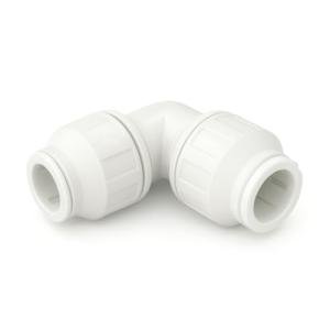 JD Brands Push Fit Equal Elbow 15mm, Plastic Plumbing Pipe Fitting, Hot and Cold Water Connector, Central Heating Fitting for Copper and Plastic Pipes