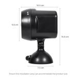 NICREW Battery Powered Outdoor LED Security Light, Pack of 2, PIR Motion Sensor Spotlight, Weatherproof Outdoor Wall Light for Garden Walkways