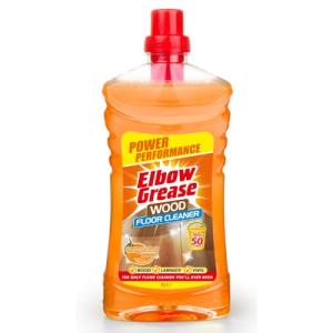 Elbow Grease Concentrated Floor Cleaner | Makes Up To 50 Litres | Suitable for Wood, Laminate & Vinyl Flooring (Orange, 1L)