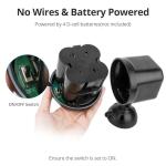 NICREW Battery Powered Outdoor LED Security Light, Pack of 2, PIR Motion Sensor Spotlight, Weatherproof Outdoor Wall Light for Garden Walkways