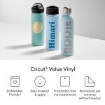 Cricut Value Vinyl | 25 Sheets | 30.5 cm x 30.5 cm (12" x 12") | Self Adhesive Permanent Vinyl for All Cricut Cutting Machines | Variety Pack