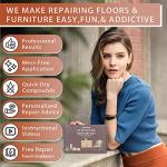 Laminate Floor Repair Kit, High-Performance Wood Filler, Wood Putty with Beeswax - Hardwood Floor Scratch Wood Repair Kit for Scratch, Cracks, Hole, Laminate, Table, Door