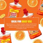 Elbow Grease Concentrated Floor Cleaner | Makes Up To 50 Litres | Suitable for Wood, Laminate & Vinyl Flooring (Orange, 1L)