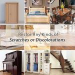 Laminate Floor Repair Kit, High-Performance Wood Filler, Wood Putty with Beeswax - Hardwood Floor Scratch Wood Repair Kit for Scratch, Cracks, Hole, Laminate, Table, Door