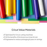 Cricut Value Vinyl | 30.5 cm x 3 m (12" x 10 ft) | Self Adhesive Permanent Vinyl for All Cricut Cutting Machines | Pink