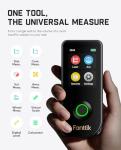 Fanttik A11 Ultra 3-in-1 Laser Measuring Tool, 197Ft Digital Laser Distance Measure with IPS Touch Screen & Side LCD, Wheel Roller & 3-Axis Digital Level, Rechargeable for Home DIY & Indoor Projects