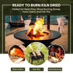 81L Kiln Dried Hardwood Fire Logs (3 x 27L bags) For Wood Burning Stoves, Log Burners, Open Fireplaces, Pizza Ovens, Fire pits, BBQs, Camping Fires, Logs For Wood Burners, Dry Defra Approved Firewood