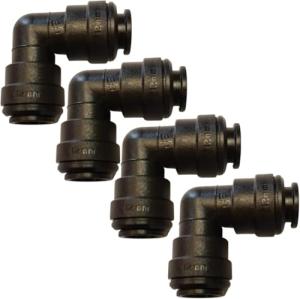 John Guest 12mm Equal Elbow Push Fit Pipe Water Fitting Connector **4 Pack**