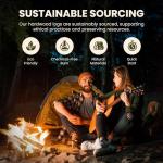 81L Kiln Dried Hardwood Fire Logs (3 x 27L bags) For Wood Burning Stoves, Log Burners, Open Fireplaces, Pizza Ovens, Fire pits, BBQs, Camping Fires, Logs For Wood Burners, Dry Defra Approved Firewood