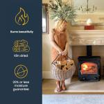 Ecoblaze 27KG Premium Kiln Dried Hardwood Logs - Fire Logs, Firewood, Kindling Wood, Fire Pits & Pizza Oven Wood-High Heat Log For BBQ, Hardwood Woods for Wooden Burner - Eco-Friendly and Sustainable