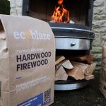 Ecoblaze 27KG Premium Kiln Dried Hardwood Logs - Fire Logs, Firewood, Kindling Wood, Fire Pits & Pizza Oven Wood-High Heat Log For BBQ, Hardwood Woods for Wooden Burner - Eco-Friendly and Sustainable