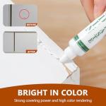 Laminate Worktop Furniture Repair Kit, Oak Wood Repair Kit with White Wood Filler, Black Dark Light Grey Touch Up Filler for Scratches Cracks Holes Stains – Easy to Use