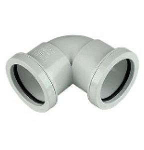 FLOPLAST 40mm White Pushfit Waste Pipe Knuckle - Bag of 2