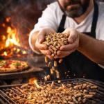 15kg Premium Pizza Wood Pellets – Hardwood Cooking Pellets for Pizza Ovens, BBQs, Smokers & Fire Grills | 100% Natural, Chemical Free | High Heat Output, Clean Burning, Easy to Ignite