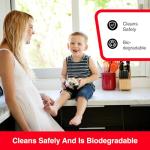 Unika Laminate & Antibacterial Surface Cleaner Spray 500ml – Non-Abrasive Daily Cleaner for Laminate Kitchen Worktops & Hard Surfaces, Biodegradable Formula