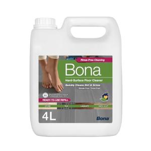 Bona Hard-Surface Floor Cleaner Liquid - for Stone, Tile, Laminate, LVT, Marble - 4 Litre Refill