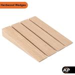 JCP Hardwood Wooden Wedges Wood Shims, Fence Panel Wedges, 12 x Blocks of 4 (48 Wood Wedges in Total) L 92mm x W 16mm x H 15mm > 1mm
