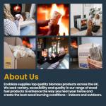 Ecoblaze 27KG Premium Kiln Dried Hardwood Logs - Fire Logs, Firewood, Kindling Wood, Fire Pits & Pizza Oven Wood-High Heat Log For BBQ, Hardwood Woods for Wooden Burner - Eco-Friendly and Sustainable