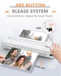 Laminator A3 Laminator Machine with Laminating Pouches for A3/A4/A5/A6, Fast Warm-up, Built-in Cutter and Corner Rounder for Home Office School Use