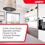 Unika Laminate & Antibacterial Surface Cleaner Spray 500ml – Non-Abrasive Daily Cleaner for Laminate Kitchen Worktops & Hard Surfaces, Biodegradable Formula