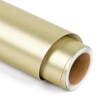 Matte Metallic Permanent Vinyl for Cricut, 12" x 5FT Champagne Gold Self Adhesive Vinyl Roll for Cricut and Silhouette Cameo, Gold Vinyl for Party Decoration, Window Stickers, Home Decor